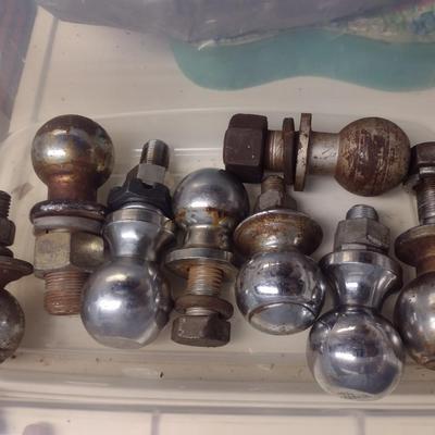 Assortment of Ball Hitches Various Sizes