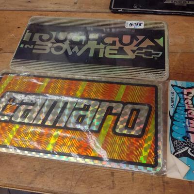Vintage Novelty Front Bumper Plates