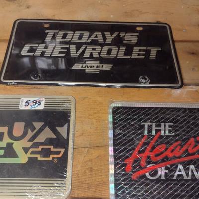 Vintage Novelty Front Bumper Plates