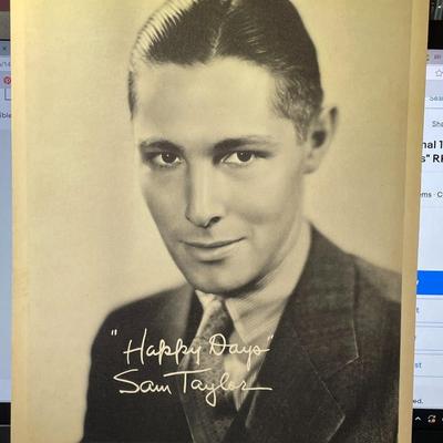 SAM TAYLOR - 8x10 Stamped Signature Photo Print from "Happy Days" as Pictured.