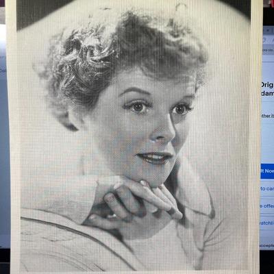 Katharine Hepburn Original 1930's - 8x10 Linen Photo "Alice Adams" RKO Picture as Pictured.