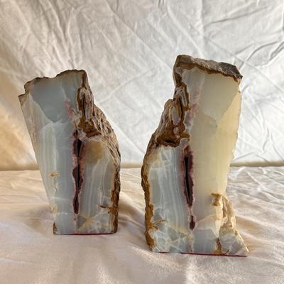 Two Agate Book Ends (PBC-DZ)