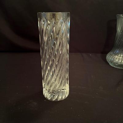 Signed & Hoosier Glass Vases (LR-RG)