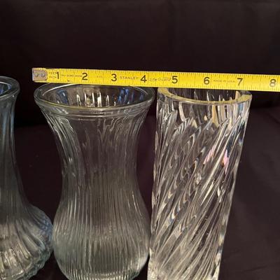 Signed & Hoosier Glass Vases (LR-RG)