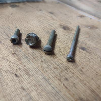 Assortment of Machine and Metal Screws Various Sizes and Uses (G-1)