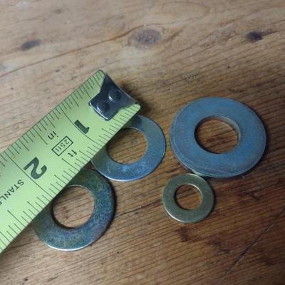 Assortment of Machine Bolt Washers Various Sizes and Uses (G-2)