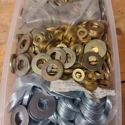 Assortment of Machine Bolt Washers Various Sizes and Uses (G-2)