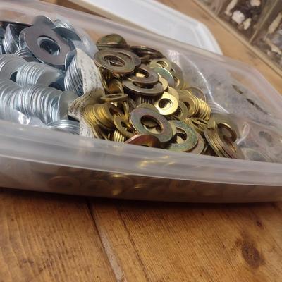 Assortment of Machine Bolt Washers Various Sizes and Uses (G-2)