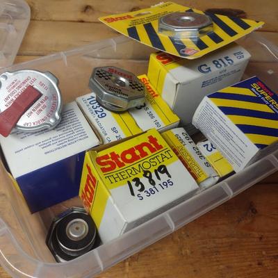 Assortment of Various Automative Parts Thermostats Etc. (G-9)