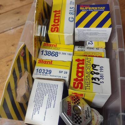 Assortment of Various Automative Parts Thermostats Etc. (G-9)