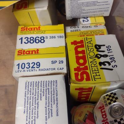 Assortment of Various Automative Parts Thermostats Etc. (G-9)
