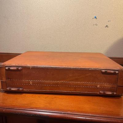 Hartmann Leather Briefcase & More Office Accoutrements (BO-MG)