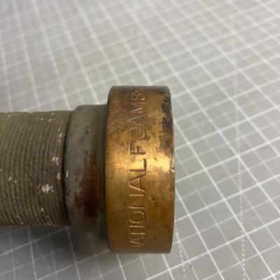 Antique Solid Brass Hose Nozzle 