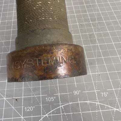 Antique Solid Brass Hose Nozzle 
