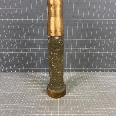 Antique Solid Brass Hose Nozzle 