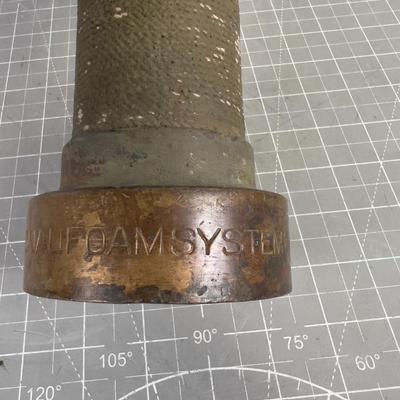 Antique Solid Brass Hose Nozzle 