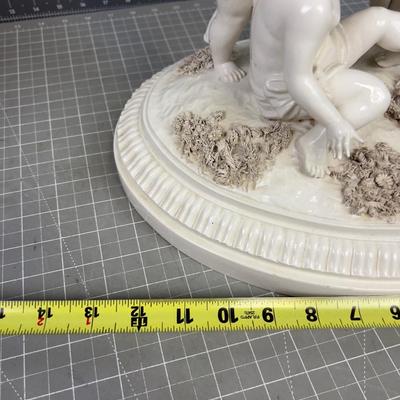 Italian Porcelain Capodimonte Cherub Putti Group 