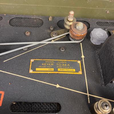 Vintage US ARMY Signal Core Keyer TG-34 -A Model