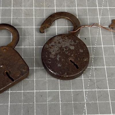 2 Steel Lock with 1 Key 