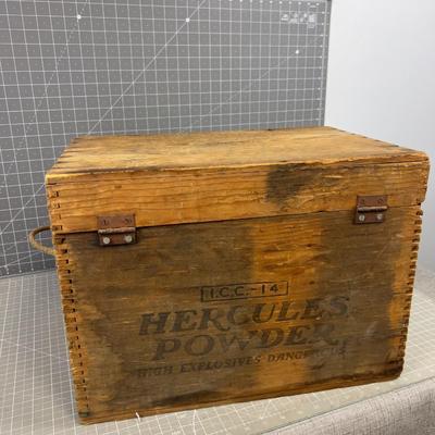 HERCULES Powder Wood Box 