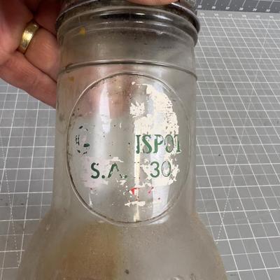 Antique Motor Oil JARS with SPOUTS 