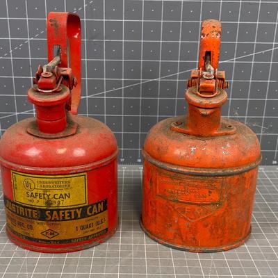 2 Just Rite Safety Can for Fuels 