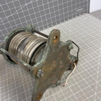 2 Brass Ship Lights with Clear Lens 