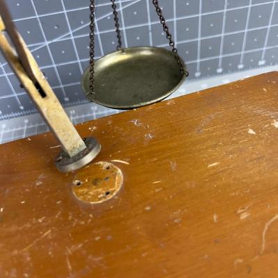 Balance Scale with Wood Drawer Box