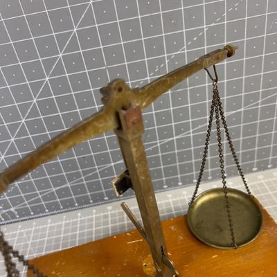 Balance Scale with Wood Drawer Box