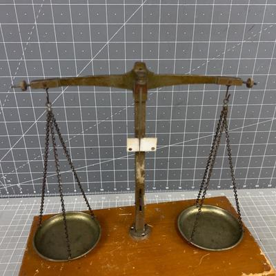 Balance Scale with Wood Drawer Box