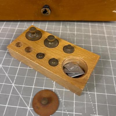 Balance Scale with Wood Drawer Box