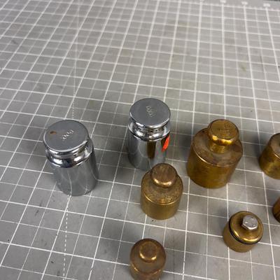 Small Brass Weights, Mixed Lot