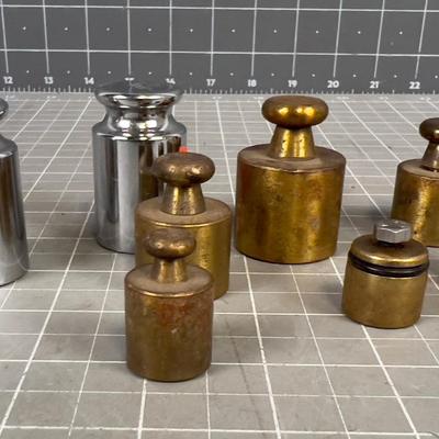 Small Brass Weights, Mixed Lot