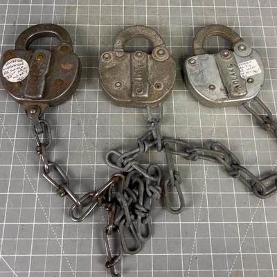 3 Railroad Locks 