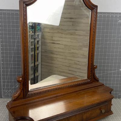 Walnut Mirror Dresser Mirror, OLD 