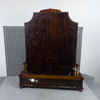 Walnut Mirror Dresser Mirror, OLD 