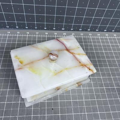 Alabaster Box with Lid