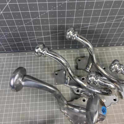 Large Cast Aluminum Hooks (4) 
