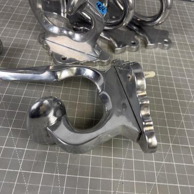 Large Cast Aluminum Hooks (4) 