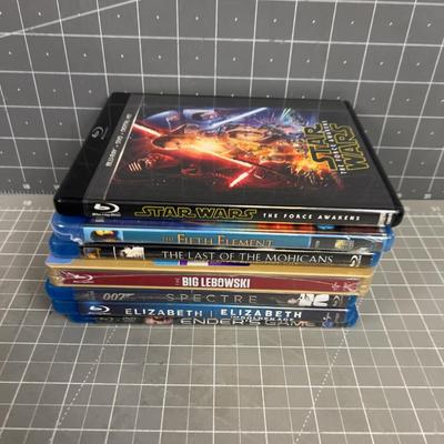 Pile of Blue Ray DVD's 