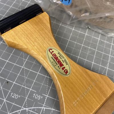 Roll of Upholstery Webbing 3-1/2" with the Stretching Tool too. 