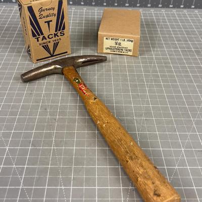 Tacks and Upholstery Hammer