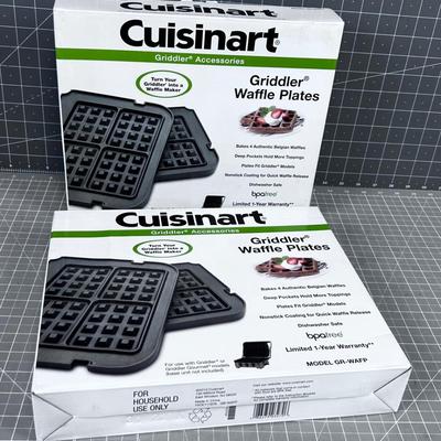 2 Cuisinart Gridler Waffle Plates 