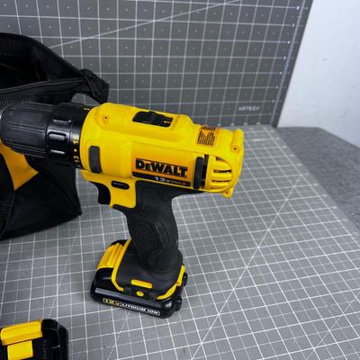 Dewalt 12 Volt Lithium Battery DRILL 