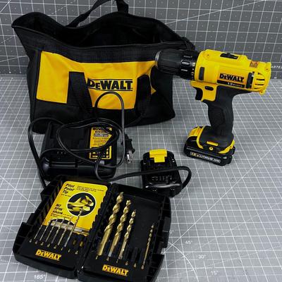 Dewalt 12 Volt Lithium Battery DRILL 