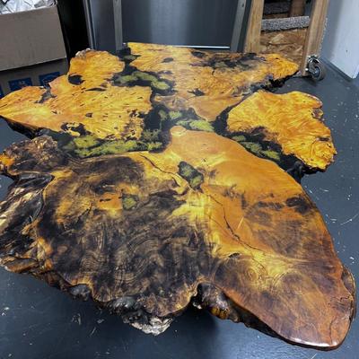BURL Vintage Coffee Table Ranch Style from the 60's