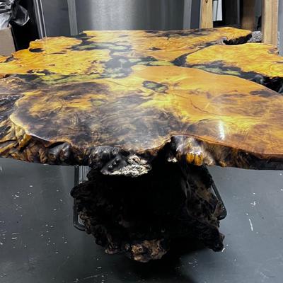 BURL Vintage Coffee Table Ranch Style from the 60's