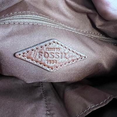 Genuine Fossil Purse, Carmel Brown 