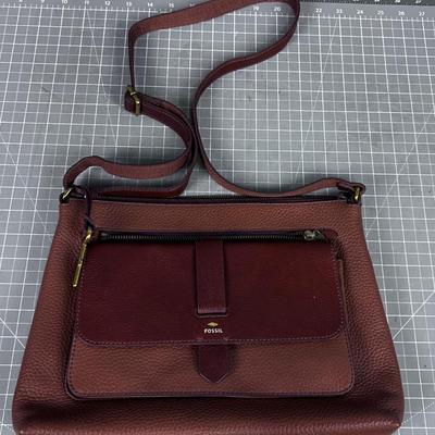Genuine Fossil Purse, Carmel Brown 