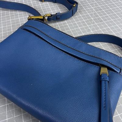Blue Fossil Purse 